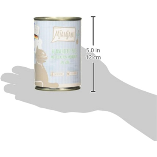 MjAMjAM - Premium Wet Food for Cats - Trial Pack I on Sauce, Pack of 6 (6 x 185 g), Grain-Free with Extra Meat MjAMjAM - Premium Wet Food for Cats - Trial Pack I on Sauce, Pack of 6 (6 x 185 g), Grain-Free with Extra Meat