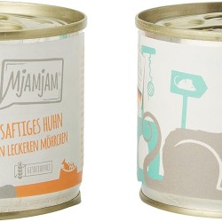 MjAMjAM - Premium wet food for cats - Monopackage 1 - with chicken and turkey, 6-pack (6 x 200 g), grain-free with lots of meat MjAMjAM - Premium wet food for cats - Monopackage 1 - with chicken and turkey, 6-pack (6 x 200 g), grain-free with lots of meat