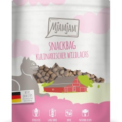 MjAMjAM Premium Cat Snack, Snack Bag, Culinary Wild Salmon, Pack of 1 (1 x 125 g), Natural, No Synthetic Preservatives MjAMjAM Premium Cat Snack, Snack Bag, Culinary Wild Salmon, Pack of 1 (1 x 125 g), Natural, No Synthetic Preservatives