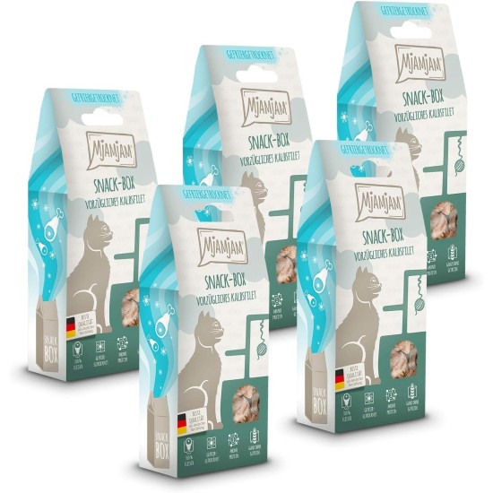 MjAMjAM Premium Cat Snack, Snack Bag, Culinary Wild Salmon, Pack of 1 (1 x 125 g), Natural, No Synthetic Preservatives MjAMjAM Premium Cat Snack, Snack Bag, Culinary Wild Salmon, Pack of 1 (1 x 125 g), Natural, No Synthetic Preservatives