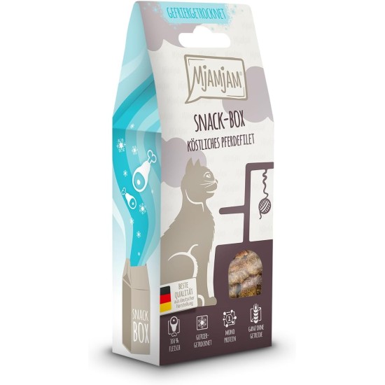 MjAMjAM Premium Cat Snack, Snack Bag, Culinary Wild Salmon, Pack of 1 (1 x 125 g), Natural, No Synthetic Preservatives MjAMjAM Premium Cat Snack, Snack Bag, Culinary Wild Salmon, Pack of 1 (1 x 125 g), Natural, No Synthetic Preservatives