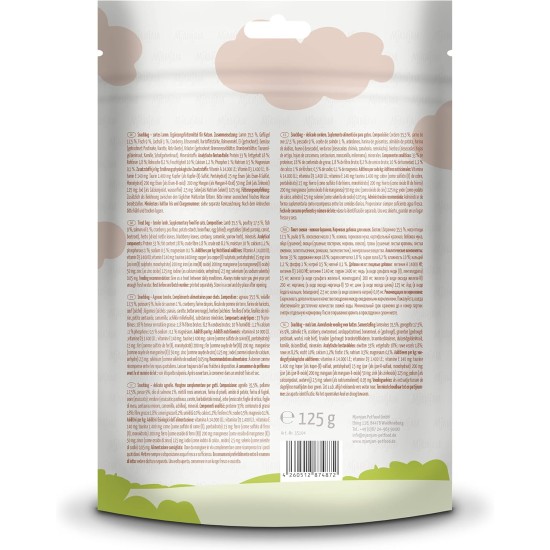 MjAMjAM Premium Cat Snack, Snack Bag, Culinary Wild Salmon, Pack of 1 (1 x 125 g), Natural, No Synthetic Preservatives MjAMjAM Premium Cat Snack, Snack Bag, Culinary Wild Salmon, Pack of 1 (1 x 125 g), Natural, No Synthetic Preservatives