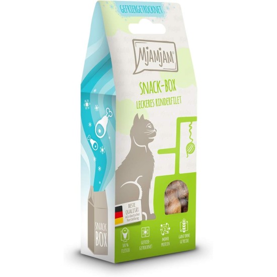 MjAMjAM Premium Cat Snack, Snack Bag, Culinary Wild Salmon, Pack of 1 (1 x 125 g), Natural, No Synthetic Preservatives MjAMjAM Premium Cat Snack, Snack Bag, Culinary Wild Salmon, Pack of 1 (1 x 125 g), Natural, No Synthetic Preservatives