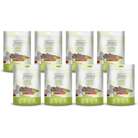 MjAMjAM Premium Cat Snack, Snack Bag, Culinary Wild Salmon, Pack of 1 (1 x 125 g), Natural, No Synthetic Preservatives MjAMjAM Premium Cat Snack, Snack Bag, Culinary Wild Salmon, Pack of 1 (1 x 125 g), Natural, No Synthetic Preservatives