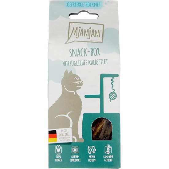 MjAMjAM Premium Cat Snack, Snack Bag, Culinary Wild Salmon, Pack of 1 (1 x 125 g), Natural, No Synthetic Preservatives MjAMjAM Premium Cat Snack, Snack Bag, Culinary Wild Salmon, Pack of 1 (1 x 125 g), Natural, No Synthetic Preservatives
