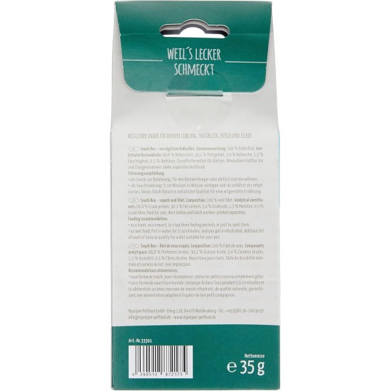 MjAMjAM Premium Cat Snack, Snack Bag, Culinary Wild Salmon, Pack of 1 (1 x 125 g), Natural, No Synthetic Preservatives MjAMjAM Premium Cat Snack, Snack Bag, Culinary Wild Salmon, Pack of 1 (1 x 125 g), Natural, No Synthetic Preservatives