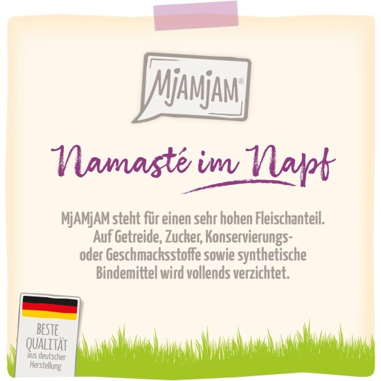 MjAMjAM Premium Wet Food for Cats - Wellness Feel-Good Pack Chicken, Pack of 12 (12 x 125 g), Grain-Free with Extra Meat MjAMjAM Premium Wet Food for Cats - Wellness Feel-Good Pack Chicken, Pack of 12 (12 x 125 g), Grain-Free with Extra Meat