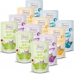 MjAMjAM Premium Wet Food for Cats - Wellness Feel-Good Pack Chicken, Pack of 12 (12 x 125 g), Grain-Free with Extra Meat MjAMjAM Premium Wet Food for Cats - Wellness Feel-Good Pack Chicken, Pack of 12 (12 x 125 g), Grain-Free with Extra Meat