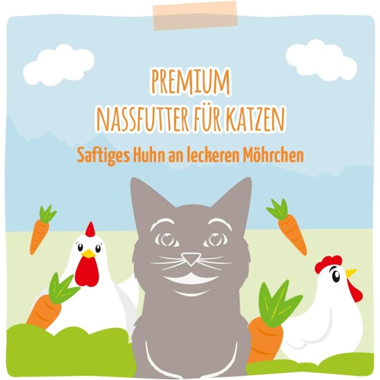 MjAMjAM Premium Wet Food for Cats – Squeezy – Tender Duck and Poultry on Tasty Carrots, Pack of 1 (1 x 400 g), Grain-Free with Extra Meat MjAMjAM Premium Wet Food for Cats – Squeezy – Tender Duck and Poultry on Tasty Carrots, Pack of 1 (1 x 400 g), Grain-Free with Extra Meat