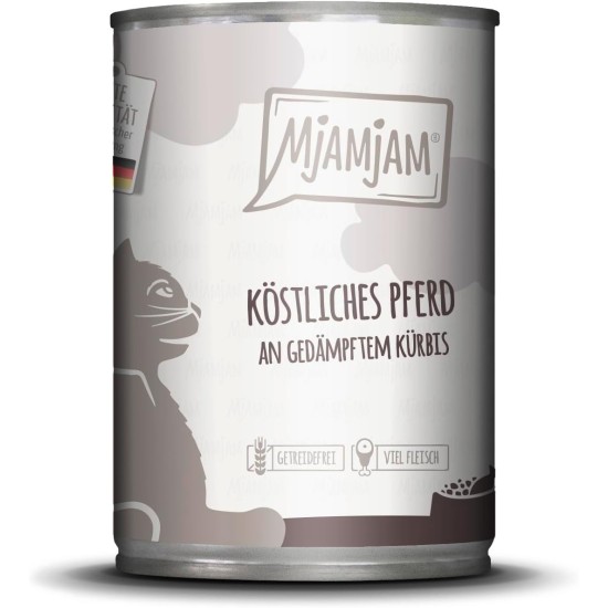MjAMjAM Premium Wet Food for Cats – Squeezy – Tender Duck and Poultry on Tasty Carrots, Pack of 1 (1 x 400 g), Grain-Free with Extra Meat MjAMjAM Premium Wet Food for Cats – Squeezy – Tender Duck and Poultry on Tasty Carrots, Pack of 1 (1 x 400 g), Grain-Free with Extra Meat