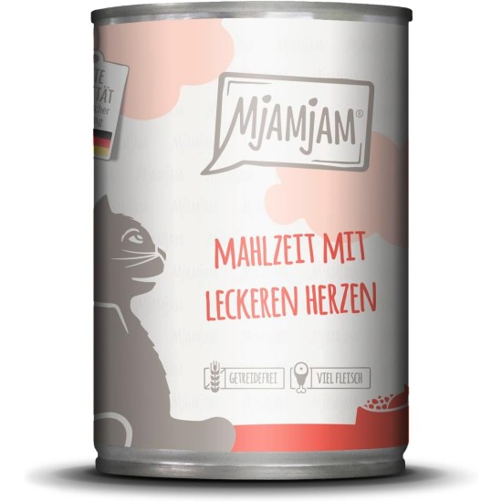 MjAMjAM Premium Wet Food for Cats – Squeezy – Tender Duck and Poultry on Tasty Carrots, Pack of 1 (1 x 400 g), Grain-Free with Extra Meat MjAMjAM Premium Wet Food for Cats – Squeezy – Tender Duck and Poultry on Tasty Carrots, Pack of 1 (1 x 400 g), Grain-Free with Extra Meat