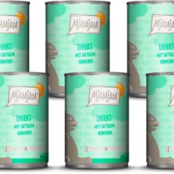 MjAMjAM Premium Wet Food for Cats, Insect with Juicy Chicken, Pack of 6 (6 x 400 g), Grain-Free with Insect Protein MjAMjAM Premium Wet Food for Cats, Insect with Juicy Chicken, Pack of 6 (6 x 400 g), Grain-Free with Insect Protein