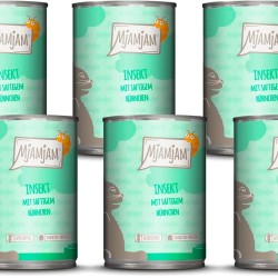 MjAMjAM Premium Wet Food for Cats, Insect with Juicy Chicken, Pack of 6 (6 x 400 g), Grain-Free with Insect Protein MjAMjAM Premium Wet Food for Cats, Insect with Juicy Chicken, Pack of 6 (6 x 400 g), Grain-Free with Insect Protein