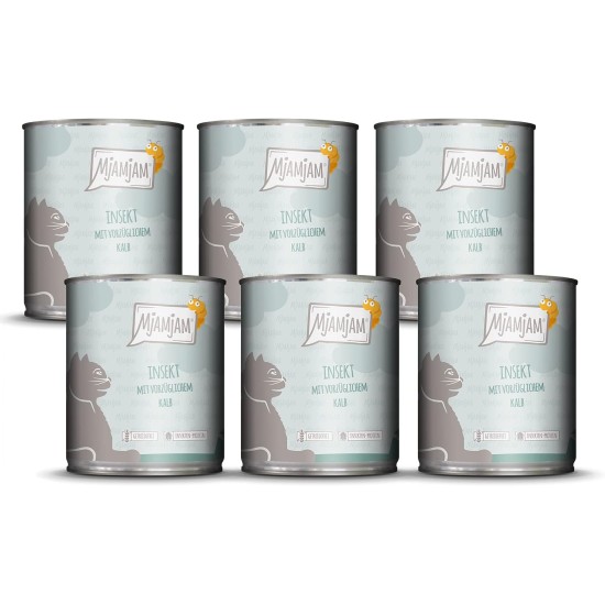 MjAMjAM Premium Wet Food for Cats, Juicy Chicken with Delicious Carrots, Pack of 6 (6 x 400 g), Grain-Free with Extra Meat MjAMjAM Premium Wet Food for Cats, Juicy Chicken with Delicious Carrots, Pack of 6 (6 x 400 g), Grain-Free with Extra Meat