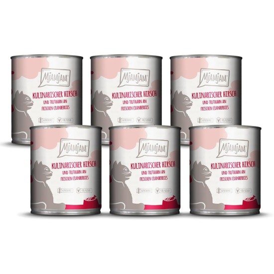 MjAMjAM Premium Wet Food for Cats, Juicy Chicken with Delicious Carrots, Pack of 6 (6 x 400 g), Grain-Free with Extra Meat MjAMjAM Premium Wet Food for Cats, Juicy Chicken with Delicious Carrots, Pack of 6 (6 x 400 g), Grain-Free with Extra Meat