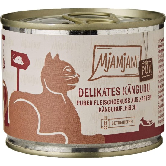 MjAMjAM Premium Wet Food for Cats, Pure Meat Enjoyment, Pure Juicy Chicken, Pack of 6 (6 x 400 g), Grain-Free with Extra Meat MjAMjAM Premium Wet Food for Cats, Pure Meat Enjoyment, Pure Juicy Chicken, Pack of 6 (6 x 400 g), Grain-Free with Extra Meat