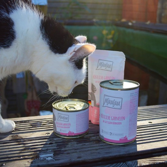 MjAMjAM Premium Wet Food for Cats, Pure Meat Enjoyment, Pure Juicy Chicken, Pack of 6 (6 x 400 g), Grain-Free with Extra Meat MjAMjAM Premium Wet Food for Cats, Pure Meat Enjoyment, Pure Juicy Chicken, Pack of 6 (6 x 400 g), Grain-Free with Extra Meat