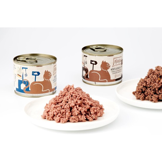MjAMjAM Premium Wet Food for Cats, Pure Meat Enjoyment, Pure Juicy Chicken, Pack of 6 (6 x 400 g), Grain-Free with Extra Meat MjAMjAM Premium Wet Food for Cats, Pure Meat Enjoyment, Pure Juicy Chicken, Pack of 6 (6 x 400 g), Grain-Free with Extra Meat