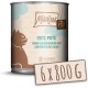 MjAMjAM Premium Wet Food for Cats, Pure Meat Enjoyment, Pure Juicy Chicken, Pack of 6 (6 x 400 g), Grain-Free with Extra Meat MjAMjAM Premium Wet Food for Cats, Pure Meat Enjoyment, Pure Juicy Chicken, Pack of 6 (6 x 400 g), Grain-Free with Extra Meat