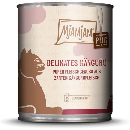 MjAMjAM Premium Wet Food for Cats, Pure Meat Enjoyment, Pure Juicy Chicken, Pack of 6 (6 x 400 g), Grain-Free with Extra Meat MjAMjAM Premium Wet Food for Cats, Pure Meat Enjoyment, Pure Juicy Chicken, Pack of 6 (6 x 400 g), Grain-Free with Extra Meat