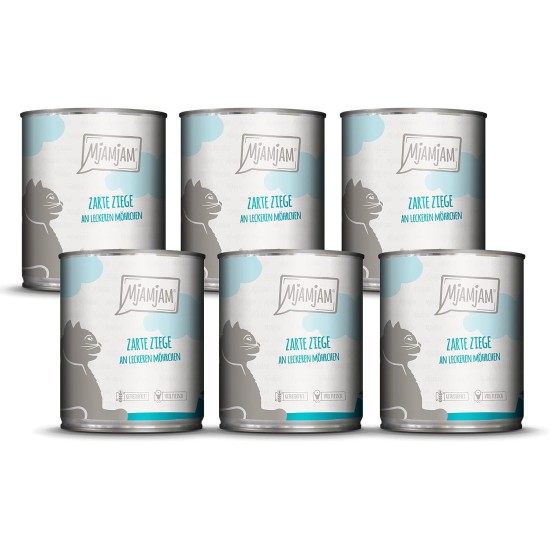MjAMjAM Premium Wet Food for Cats, Pure Meat Enjoyment, Pure Juicy Chicken, Pack of 6 (6 x 400 g), Grain-Free with Extra Meat MjAMjAM Premium Wet Food for Cats, Pure Meat Enjoyment, Pure Juicy Chicken, Pack of 6 (6 x 400 g), Grain-Free with Extra Meat