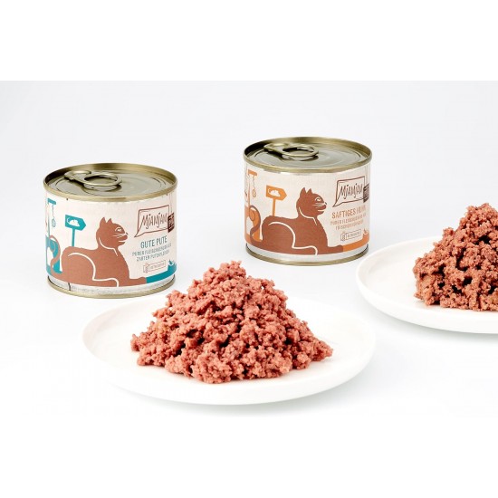 MjAMjAM Premium Wet Food for Cats, Pure Meat Enjoyment, Pure Juicy Chicken, Pack of 6 (6 x 800 g), Grain-Free with Extra Meat MjAMjAM Premium Wet Food for Cats, Pure Meat Enjoyment, Pure Juicy Chicken, Pack of 6 (6 x 800 g), Grain-Free with Extra Meat