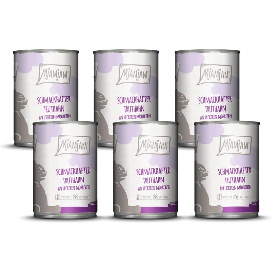 MjAMjAM Premium Wet Food for Cats, Pure Meat Enjoyment, Pure Juicy Chicken, Pack of 6 (6 x 800 g), Grain-Free with Extra Meat MjAMjAM Premium Wet Food for Cats, Pure Meat Enjoyment, Pure Juicy Chicken, Pack of 6 (6 x 800 g), Grain-Free with Extra Meat