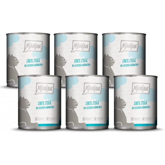 MjAMjAM Premium Wet Food for Cats, Pure Meat Enjoyment, Pure Juicy Chicken, Pack of 6 (6 x 800 g), Grain-Free with Extra Meat MjAMjAM Premium Wet Food for Cats, Pure Meat Enjoyment, Pure Juicy Chicken, Pack of 6 (6 x 800 g), Grain-Free with Extra Meat