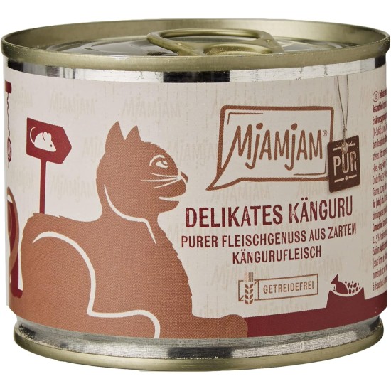 MjAMjAM Premium Wet Food for Cats, Tasty Turkey with Delicious Carrots, Pack of 6 (6 x 400 g), Grain-Free with Extra Meat MjAMjAM Premium Wet Food for Cats, Tasty Turkey with Delicious Carrots, Pack of 6 (6 x 400 g), Grain-Free with Extra Meat