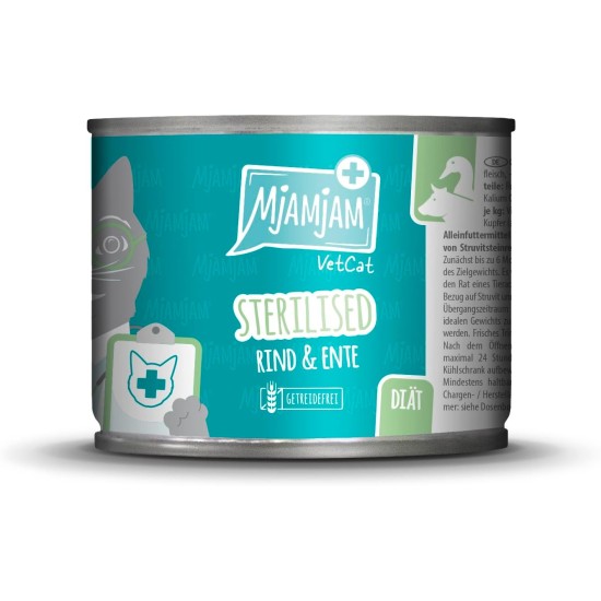 MjAMjAM VetCat Premium Wet Food for Cats - Diet - Kidney - Renal - Chicken, Pack of 6 (6 x 200 g), Grain-Free MjAMjAM VetCat Premium Wet Food for Cats - Diet - Kidney - Renal - Chicken, Pack of 6 (6 x 200 g), Grain-Free