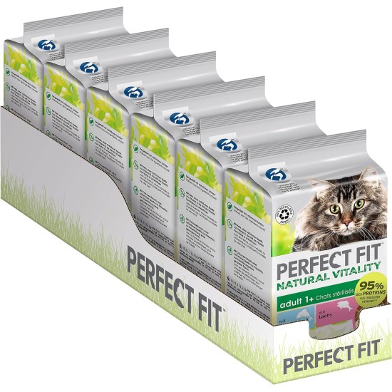 PERFECT FIT Adult 1+ Premium Wet Cat Food - 36 x 50 g Portion Bag - with Chicken and Turkey - Wet Food for Cats - No Grain PERFECT FIT Adult 1+ Premium Wet Cat Food - 36 x 50 g Portion Bag - with Chicken and Turkey - Wet Food for Cats - No Grain