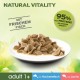 PERFECT FIT Adult 1+ Premium Wet Cat Food - 36 x 50 g Portion Bag - with Chicken and Turkey - Wet Food for Cats - No Grain