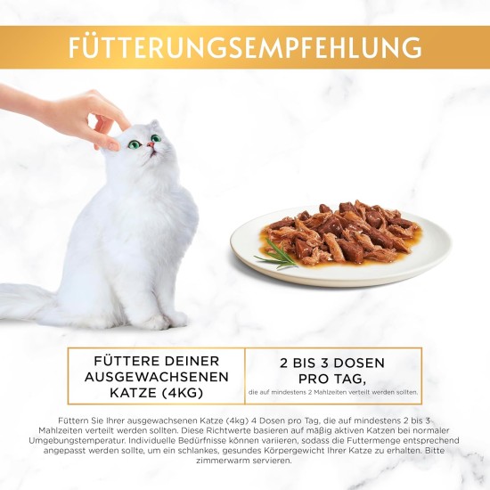 PURINA GOURMET Gold Délicatesse en Sauce Cat Food Wet with Beef and Chicken Pack of 12 (12 x 85 g) PURINA GOURMET Gold Délicatesse en Sauce Cat Food Wet with Beef and Chicken Pack of 12 (12 x 85 g)