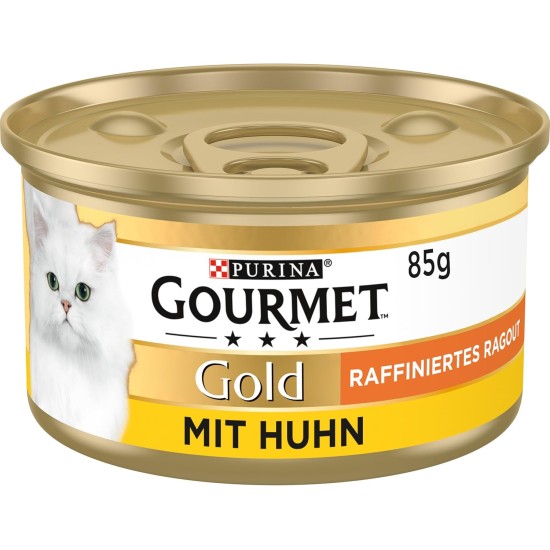 PURINA GOURMET Gold Refined Ragout Wet Cat Food, Various Varieties, 12 Pack (12 x 85 g) PURINA GOURMET Gold Refined Ragout Wet Cat Food, Various Varieties, 12 Pack (12 x 85 g)