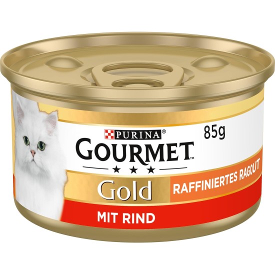 PURINA GOURMET Gold Refined Ragout Wet Cat Food, Various Varieties, 12 Pack (12 x 85 g) PURINA GOURMET Gold Refined Ragout Wet Cat Food, Various Varieties, 12 Pack (12 x 85 g)