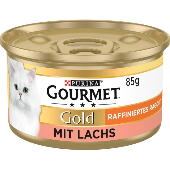 PURINA GOURMET Gold Refined Ragout Wet Cat Food, Various Varieties, 12 Pack (12 x 85 g) PURINA GOURMET Gold Refined Ragout Wet Cat Food, Various Varieties, 12 Pack (12 x 85 g)