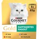 PURINA GOURMET Gold Refined Ragout Wet Cat Food, Various Varieties, 12 Pack (12 x 85 g) PURINA GOURMET Gold Refined Ragout Wet Cat Food, Various Varieties, 12 Pack (12 x 85 g)