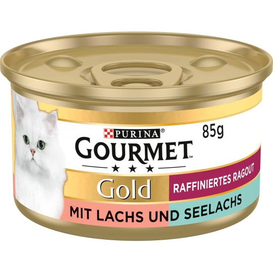 PURINA GOURMET Gold Refined Ragout Wet Cat Food, Various Varieties, 12 Pack (12 x 85 g) PURINA GOURMET Gold Refined Ragout Wet Cat Food, Various Varieties, 12 Pack (12 x 85 g)