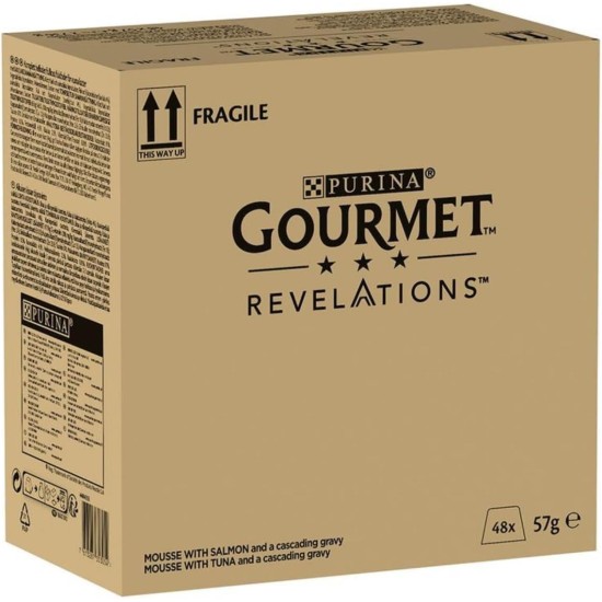 PURINA GOURMET Revelations Mousse Wet Cat Food in Sauce with Chicken, Pack of 12 (12 x 2 x 57 g Servings) PURINA GOURMET Revelations Mousse Wet Cat Food in Sauce with Chicken, Pack of 12 (12 x 2 x 57 g Servings)