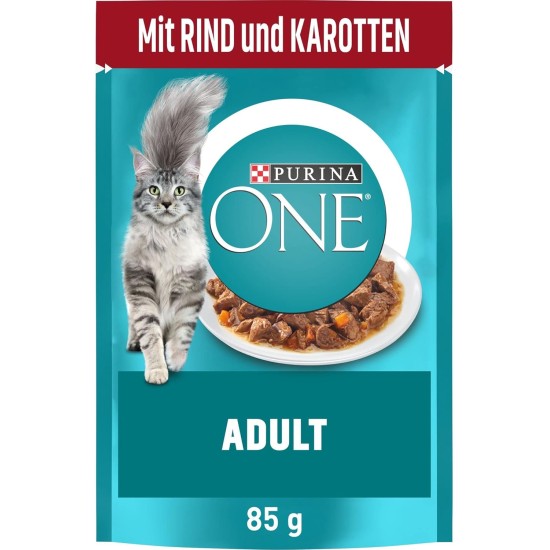 PURINA ONE Adult Wet Cat Food, Variety Mix, Pack of 40 (40 x 85 g) PURINA ONE Adult Wet Cat Food, Variety Mix, Pack of 40 (40 x 85 g)