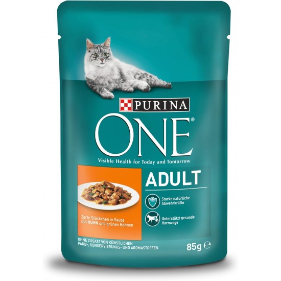 PURINA ONE Adult Wet Cat Food, Variety Mix, Pack of 40 (40 x 85 g) PURINA ONE Adult Wet Cat Food, Variety Mix, Pack of 40 (40 x 85 g)