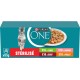 PURINA ONE BIFENSIS Sterilised Adult Cat Supports the Vitality of the Cat, Bones, Muscles, Joints in Sauce, Duck, Sardine, Beef, Fresh Bags, Pack of 10 (8 x 85 g) PURINA ONE BIFENSIS Sterilised Adult Cat Supports the Vitality of the Cat, Bones, Muscles, Joints in Sauce, Duck, Sardine, Beef, Fresh Bags, Pack of 10 (8 x 85 g)