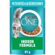 PURINA ONE Indoor Formula Wet Cat Food, Delicate Pieces in Sauce for Domestic Cats, with Tuna, Pack of 26 (26 x 85 g) PURINA ONE Indoor Formula Wet Cat Food, Delicate Pieces in Sauce for Domestic Cats, with Tuna, Pack of 26 (26 x 85 g)