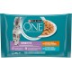PURINA ONE Moist Cat Filellini in Sensitive Sauce with Chicken and Carrots, with Tuna and Carrots - 48 Bags of 85g (12 Packs of 4 x 85g)