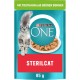 PURINA ONE STERILCAT Wet Cat Food, Delicate Pieces in Sauce for Sterilised Cats, with Turkey, Pack of 26 (26 x 85 g) PURINA ONE STERILCAT Wet Cat Food, Delicate Pieces in Sauce for Sterilised Cats, with Turkey, Pack of 26 (26 x 85 g)
