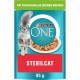 PURINA ONE STERILCAT Wet Cat Food, Delicate Pieces in Sauce for Sterilised Cats, with Turkey, Pack of 26 (26 x 85 g) PURINA ONE STERILCAT Wet Cat Food, Delicate Pieces in Sauce for Sterilised Cats, with Turkey, Pack of 26 (26 x 85 g)