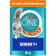 PURINA ONE Senior 7+ Wet Cat Food, Delicate Pieces in Sauce with Chicken, Pack of 26 (26 x 85 g)