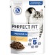 Perfect Fit Indoor 1+ Wet Food for Adult House Cats from 1 Year, Supports Vitality, Different Varieties