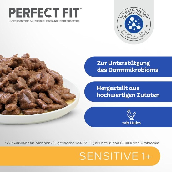 Perfect Fit Sensitive 1+ - Dry Food for Adult Sensitive Cats from 1 Year - Wheat-Free and Soya-Free- Supports Digestion - Various Varieties Perfect Fit Sensitive 1+ - Dry Food for Adult Sensitive Cats from 1 Year - Wheat-Free and Soya-Free- Supports Digestion - Various Varieties
