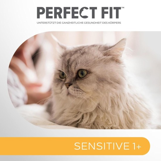 Perfect Fit Sensitive 1+ - Dry Food for Adult Sensitive Cats from 1 Year - Wheat-Free and Soya-Free- Supports Digestion - Various Varieties Perfect Fit Sensitive 1+ - Dry Food for Adult Sensitive Cats from 1 Year - Wheat-Free and Soya-Free- Supports Digestion - Various Varieties
